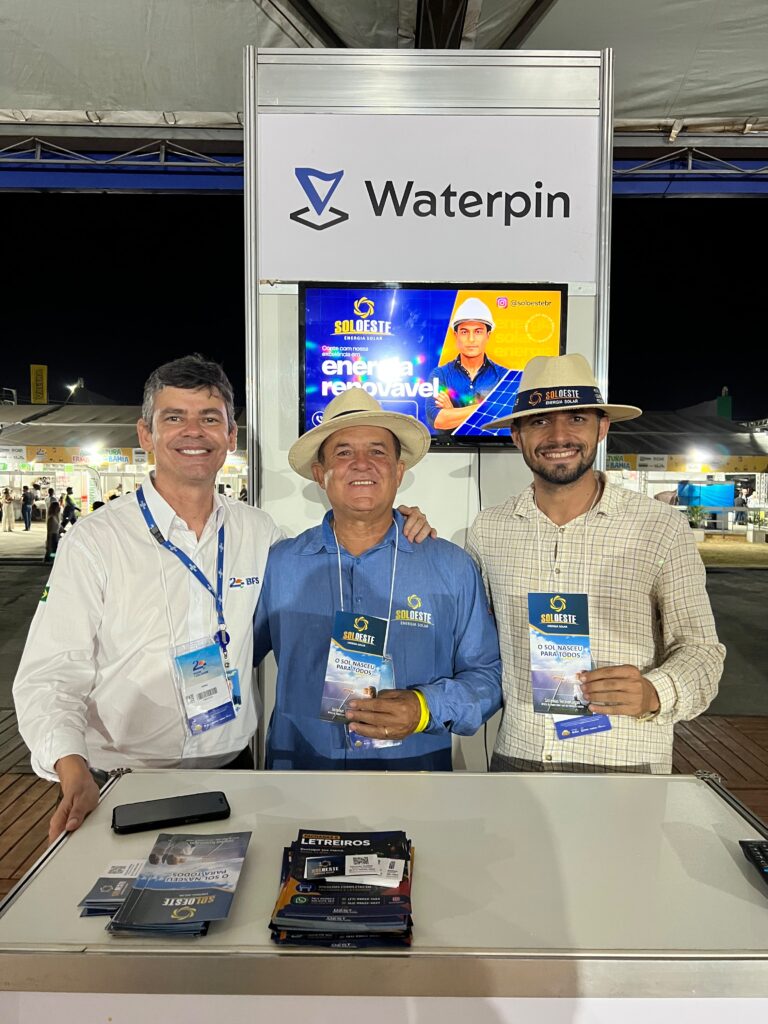 Na arena Sebrae das Startup Waterpin Faz aliança de peso com Presidente da APIAHOB